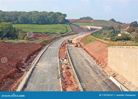 New Road Bypass Under Construction Stock Image - Image of country, kerb: 170736121