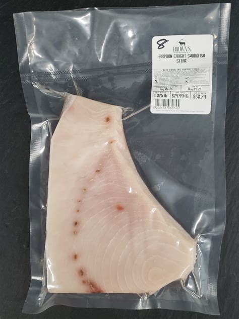 WILD SWORDFISH STEAK #8 – Brown's Top Shelf Meats