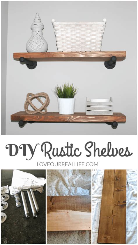 DIY Rustic Wood Shelves ⋆ Love Our Real Life