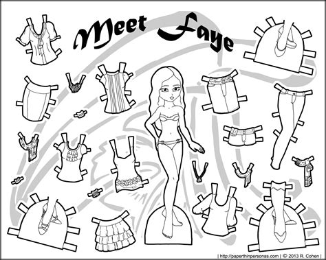 Meet Faye: A New Paper Doll Series is Born • Paper Thin Personas
