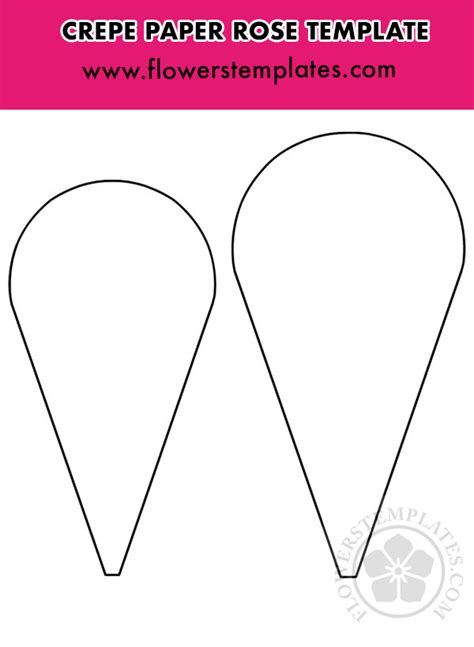 Crepe Paper Flower Templates - Printable Word Searches