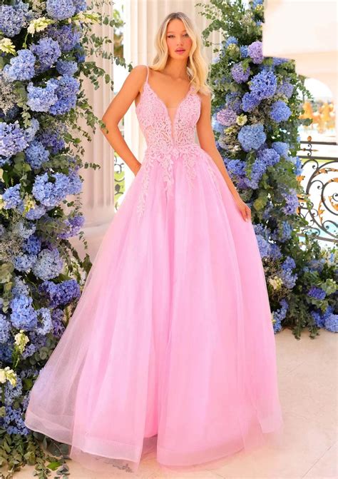 Clarisse 810784 - Lace Up A-Line Prom Gown – Couture Candy