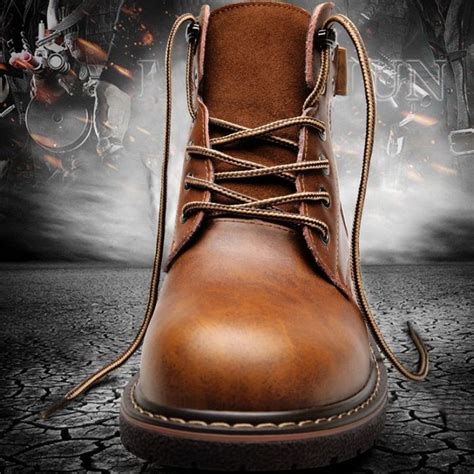 New Men's Boots Genuine Leather Men Shoes Fashion Motorcycle Boots Comfortable Ankle Boots ...