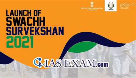 Annual cleanliness survey ‘Swachh Survekshan 2021’ launched