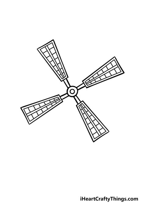 Windmill Drawing - How To Draw A Windmill Step By Step