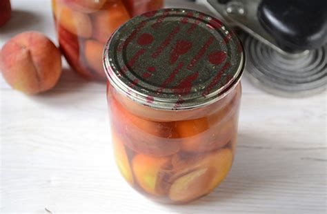Персики половинками в сиропе быстро и очень вкусно - классический ...
