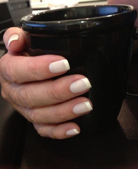 Marshmallow French Manicure | Nude nails, French manicure, Nail colors