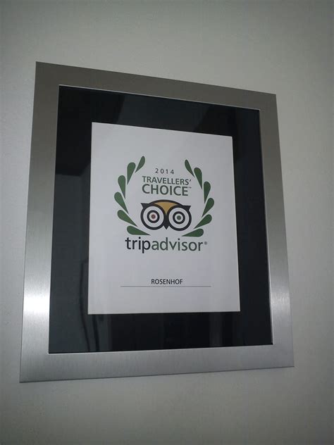 Rosenhof awarded TripAdvisor Travellers' Choice Award for Bed