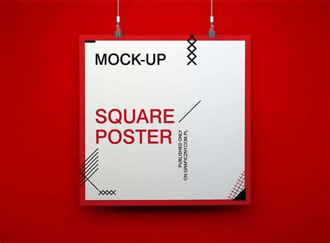 vertical horizontal square poster mockups psd