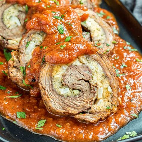 Authentic Italian Stuffed Braciole Recipe | Deporecipe.co