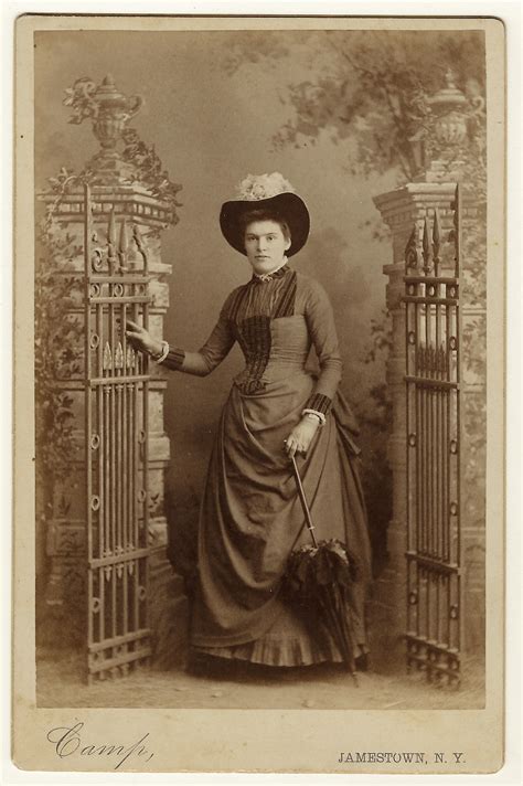 CHARMING YOUNG WOMAN AT AN OPEN GATE IN JAMESTOWN, NEW YORK | THE ...