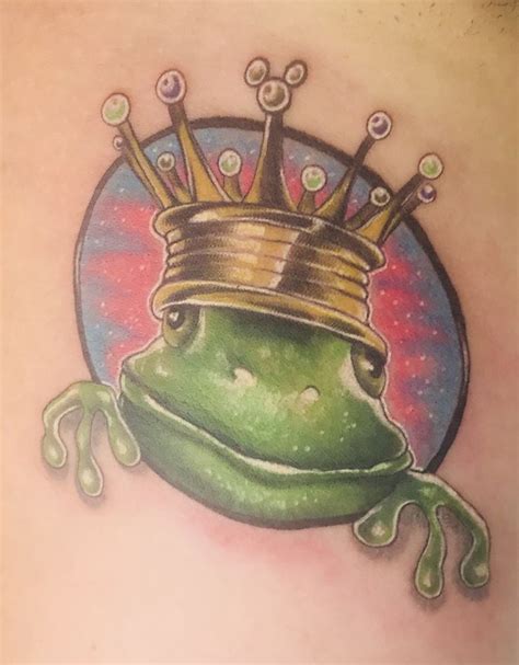 Finally had my #frogprince #frogprincetattoo #pofq #pofqtattoo #disneytattoo # ...