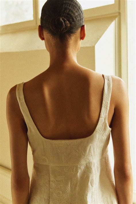 Embroidered mini dress - White - Ladies | H&M HK