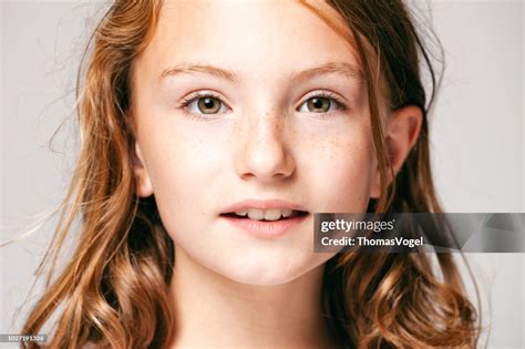 portrait    years  pretty girl child teenager face hair beauty
