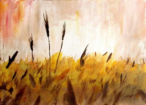 Wheat Field - Acrylic Painting