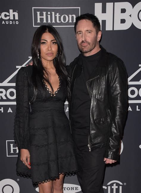 Photo : Trent Reznor et sa femme Mariqueen Maeti à la soirée Rock