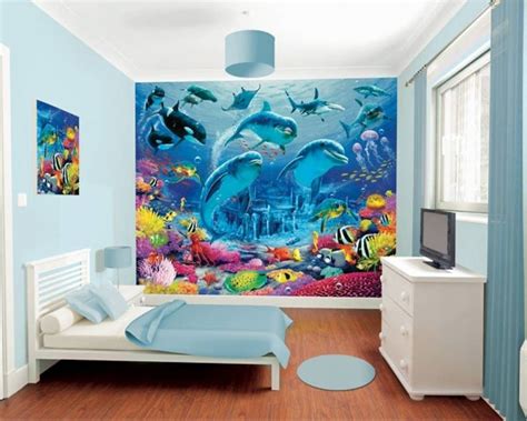 Ocean Themed Bedroom Wallpaper - Mural Wall