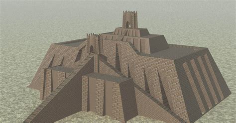 Reconstruction of the Ziggurat of Ur - World History Encyclopedia