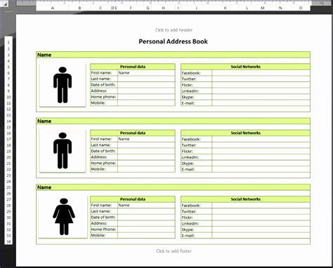 12 Excel Address List Template - Excel Templates - Excel Templates