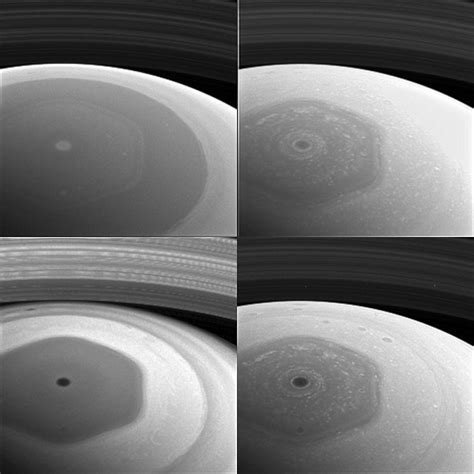 cassini returns amazing views   saturn hexagon
