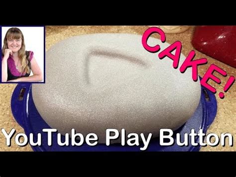 How To Make A YouTube Cake ( Silver YouTube Play Button ) To Celebrate ...