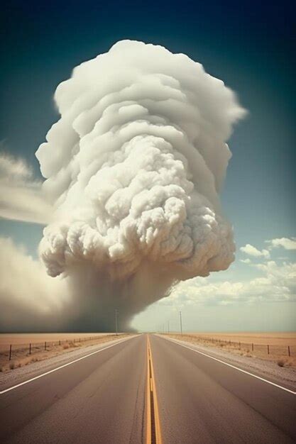 premium ai image  road   cloud  smoke   road   road