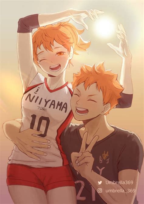 Hinata and natsu | Female hinata shouyou, Haikyuu characters hinata