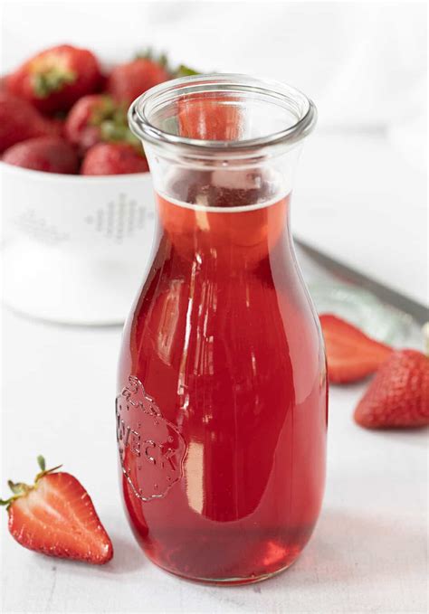 strawberry simple syrup   baker