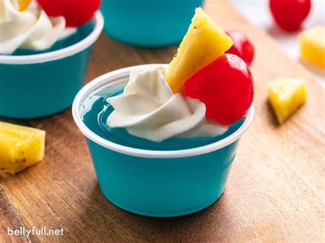 Blue Hawaiian Jello Shots - Belly Full