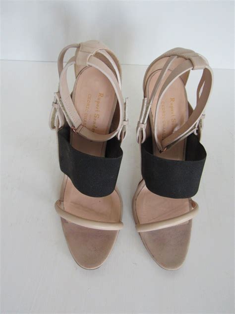 Rupert Sanderson Nude Tone Ankle Strap Sandal Heels S… - Gem