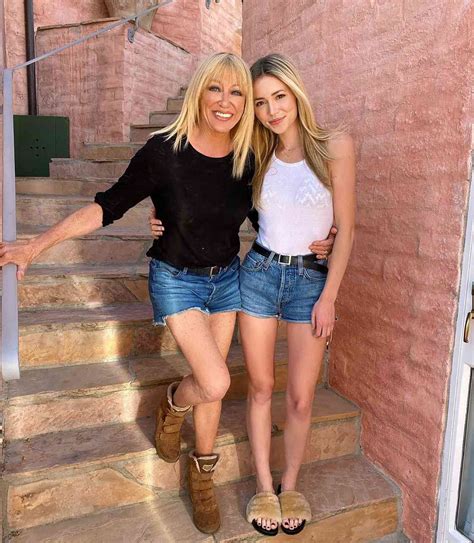Suzanne Somers Twins in Short Shorts with Granddaughter Camelia