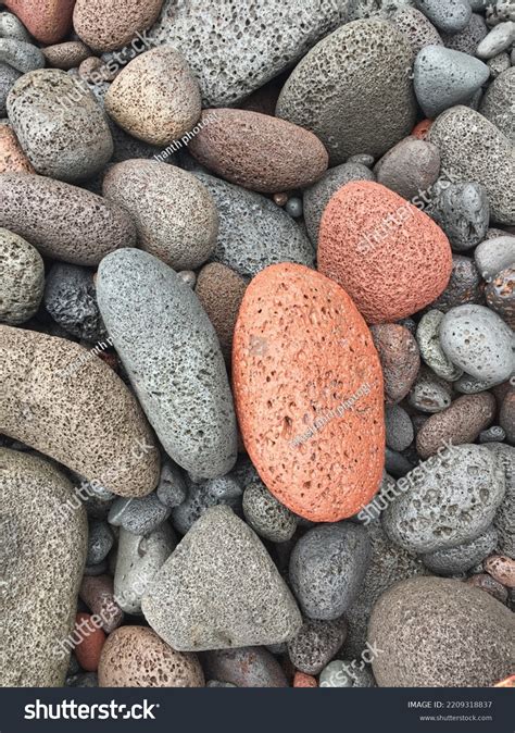 abstract smooth  pebbles sea texture stock photo