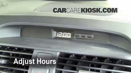 How to Set the Clock / Change Time on a 2007 Acura TL 3.2L V6