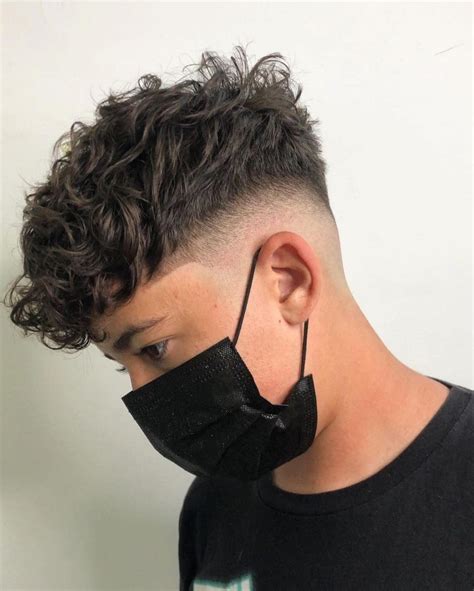 how to style permed hair men