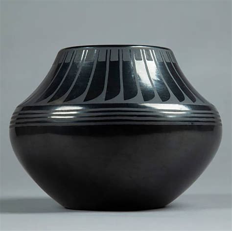 Maria Martinez Pottery Black On Black