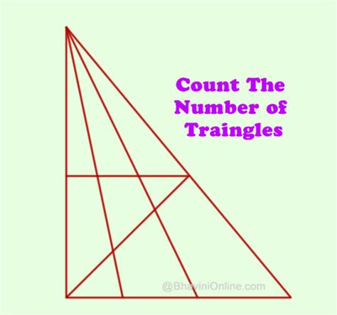 Count the Number of Triangles in The Picture | BhaviniOnline.com