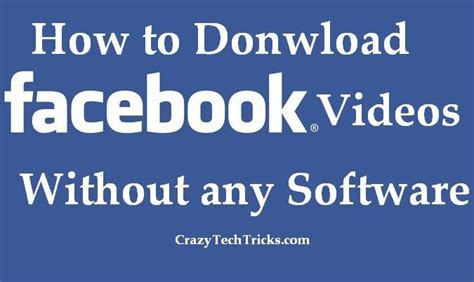 Easy Trick to Download Facebook Videos - No Software Required