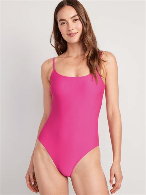 Old Navy Tie-Back One-Piece Cami Swimsuit for Women pink - 620777032