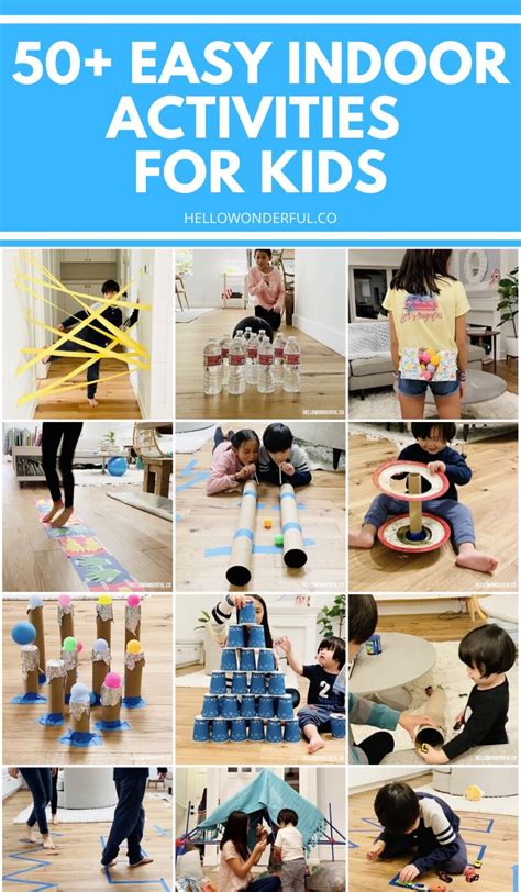 50+ Cheap FUN Indoor Activities for Kids | Indoor activities for kids ...