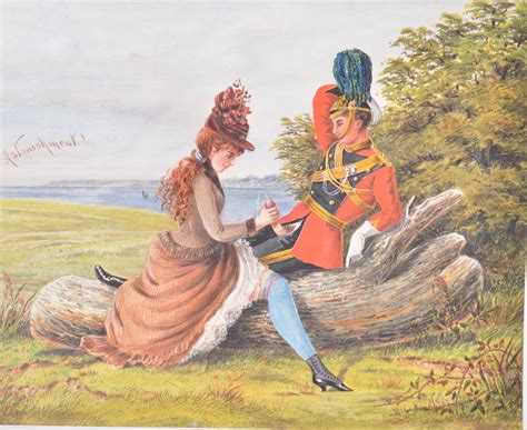 A collection of 5 unusual erotic prints of 19th Century soldiers and
