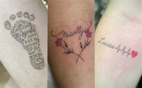 Tatuagem Com Nome Mãe No Braço - 40+ Ideias de Tatuagem Mãe e Filho no Braço (Escolha a Sua)
