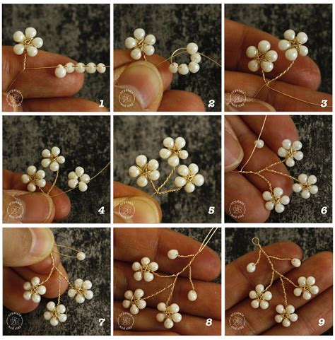 Jewelry Making Basics 7 -- Three ways to make beaded flower – Crystals ...