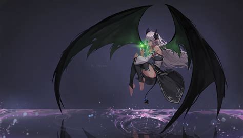 4K, artwork, succubus, Dungeon and Fighter HD Wallpaper