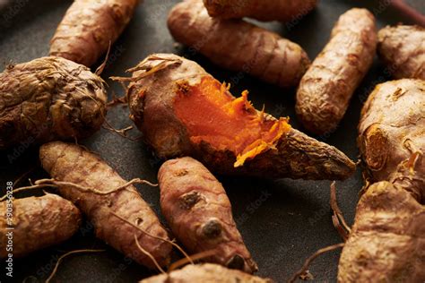 Raw Turmeric Stock Photo | Adobe Stock