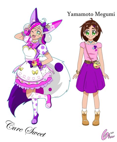 Made my own Cure OC based on my furry character and in the style of the