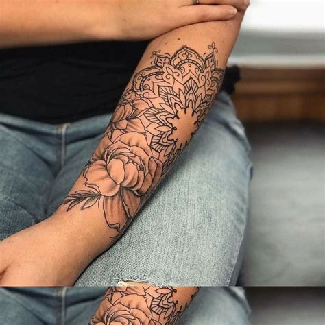 Lower Half Sleeve Tattoo Ideas For Females