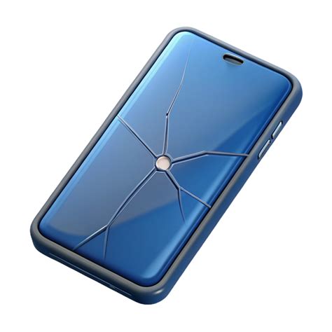 dramatic minimalist Smartphone with cracked screen high quality