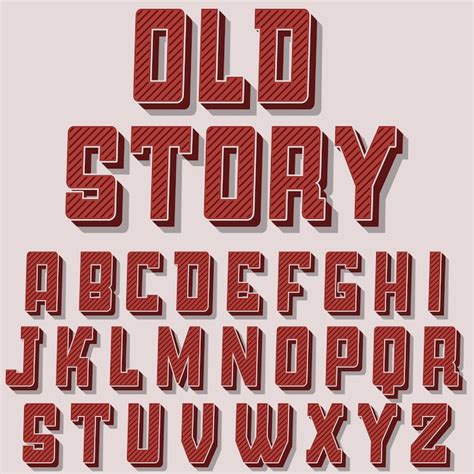 Premium Vector | Vintage alphabet font.