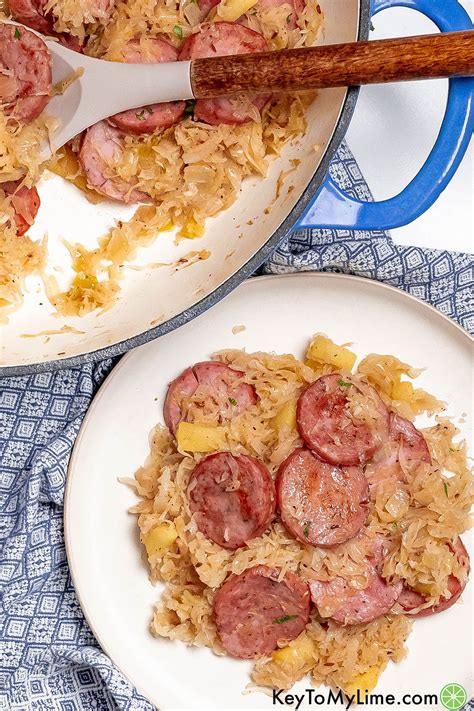 BEST Kielbasa and Sauerkraut Skillet {Easy One-Pan Meal VIDEO} - Key To ...