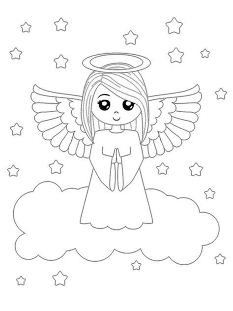 Раскраски Ангелов - распечатать в формате А4 | Angel coloring pages ...